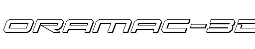 Oramac 3D Italic Italic.ttf