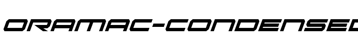 Oramac Condensed Italic Condensed Italic.ttf