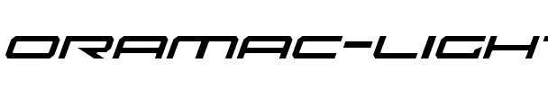 Oramac Light Italic Light Italic.ttf