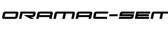 Oramac Semi-Italic Semi-Italic.ttf