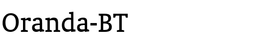 Oranda BT Roman.ttf