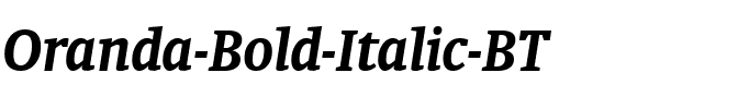 Oranda BT Bold Italic.ttf
