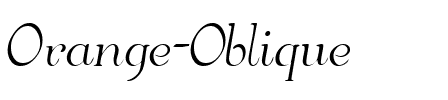 Orange  Oblique.ttf