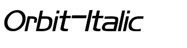 Orbit Italic.ttf