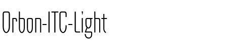 Orbon ITC Light Regular.ttf