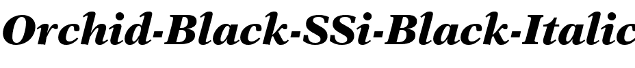 Orchid Black SSi Black Italic.ttf