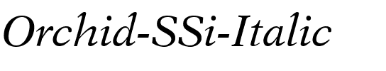 Orchid SSi Italic.ttf
