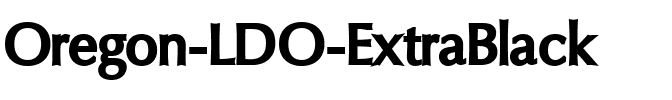 Oregon LDO ExtraBlack Regular.ttf
