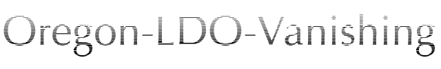 Oregon LDO Vanishing Regular.ttf