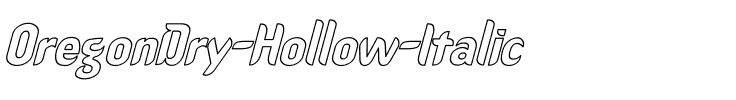 OregonDry Hollow Italic Italic.ttf