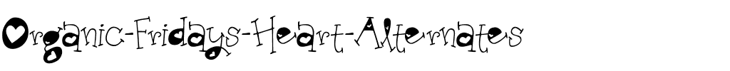 Organic Fridays Heart Alternate Regular.ttf