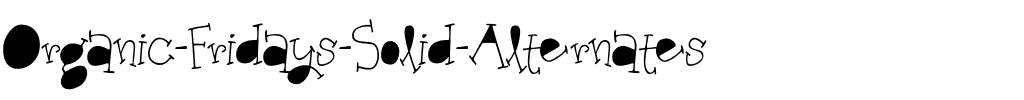 Organic Fridays Solid Alternates Regular.ttf