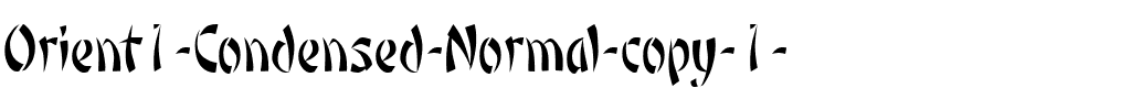 Orient1-Condensed Normal.ttf