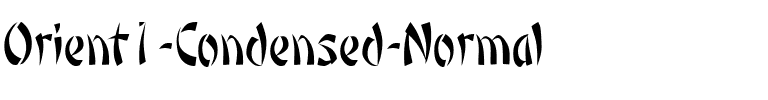 Orient1-Condensed  Normal.ttf