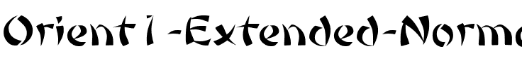 Orient1-Extended  Normal.ttf