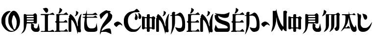 Orient2-Condensed Normal.ttf