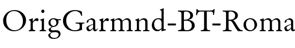 OrigGarmnd BT Roman.ttf