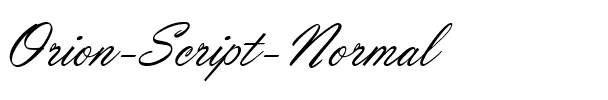 Orion Script  Normal.ttf