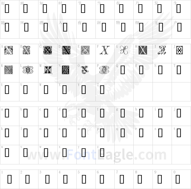 Ornamental-Initials-X