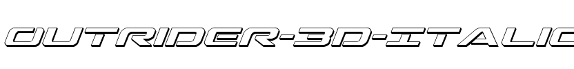 Outrider 3D Italic Italic.ttf