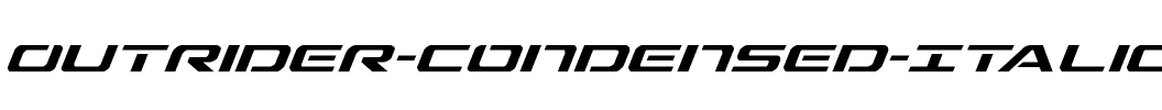 Outrider Condensed Italic Condensed Italic.ttf
