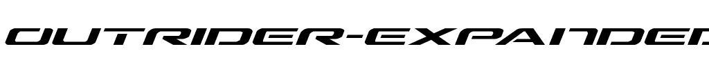 Outrider Expanded Italic Expanded Italic.ttf