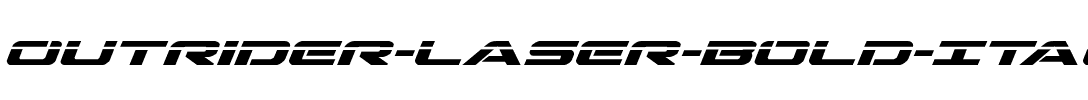 Outrider Laser Bold Italic Bold Italic.ttf