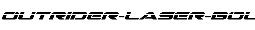 Outrider Laser Bold Italic Bold Italic.ttf