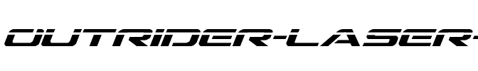Outrider Laser Italic Italic.ttf