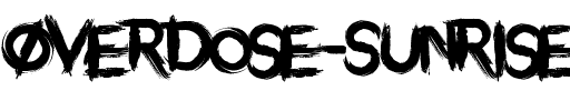 Overdose Sunrise Regular.otf