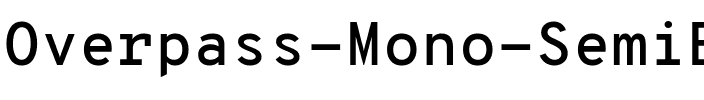 Overpass Mono SemiBold Regular.ttf