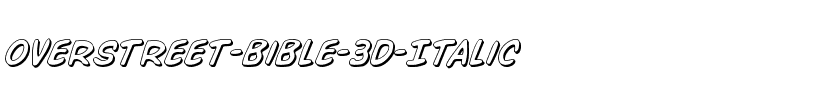 Overstreet Bible 3D Italic Italic.ttf