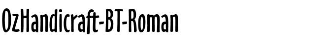OzHandicraft BT Roman.ttf