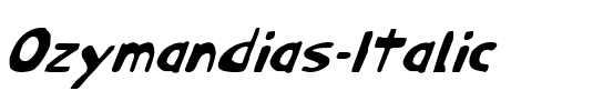 Ozymandias Italic Italic.ttf