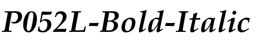 P052L Bold Italic.ttf
