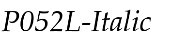P052L Italic.ttf