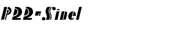 P22 Sinel Regular.ttf