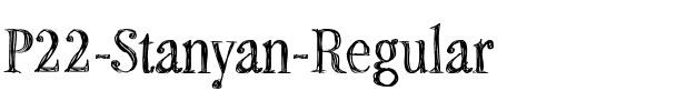 P22 Stanyan Regular Regular.ttf