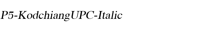 P5 KodchiangUPC Italic.ttf