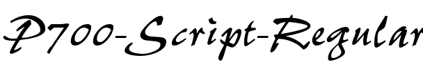 P700-Script Regular.ttf