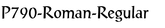 P790-Roman Regular.ttf