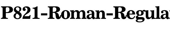 P821-Roman Regular.ttf