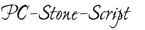 PC Stone Script Regular.ttf