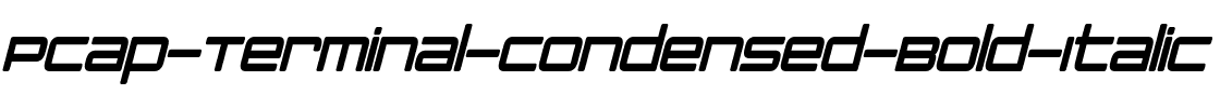 PCap Terminal Condensed Bold Italic.otf