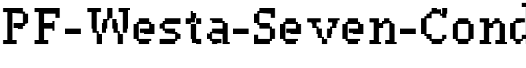 PF Westa Seven Condensed Regular.ttf