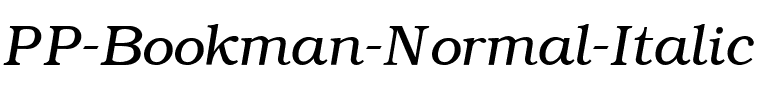 PP-Bookman Normal-Italic.ttf