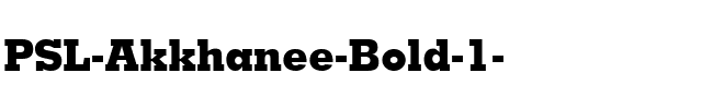 PSL-Akkhanee Bold.ttf