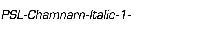 PSL-Chamnarn Italic.ttf