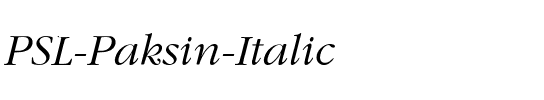PSL Paksin Italic.ttf