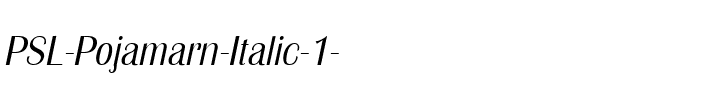 PSL-Pojamarn Italic.ttf